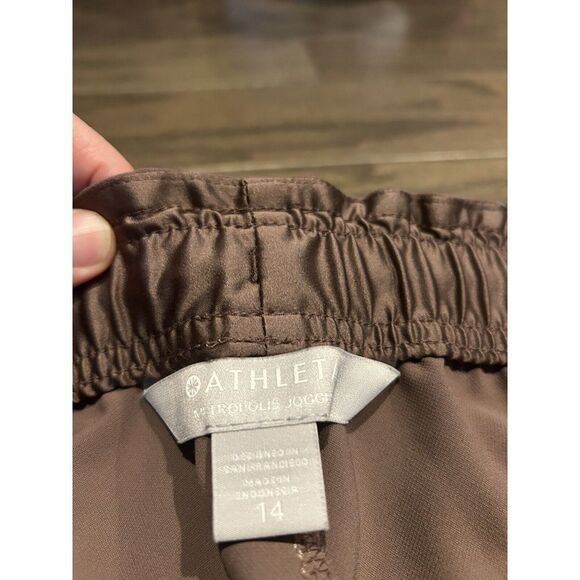 Athleta Brown Track Pants Relaxed Fit Joggers - Picture 5 of 6